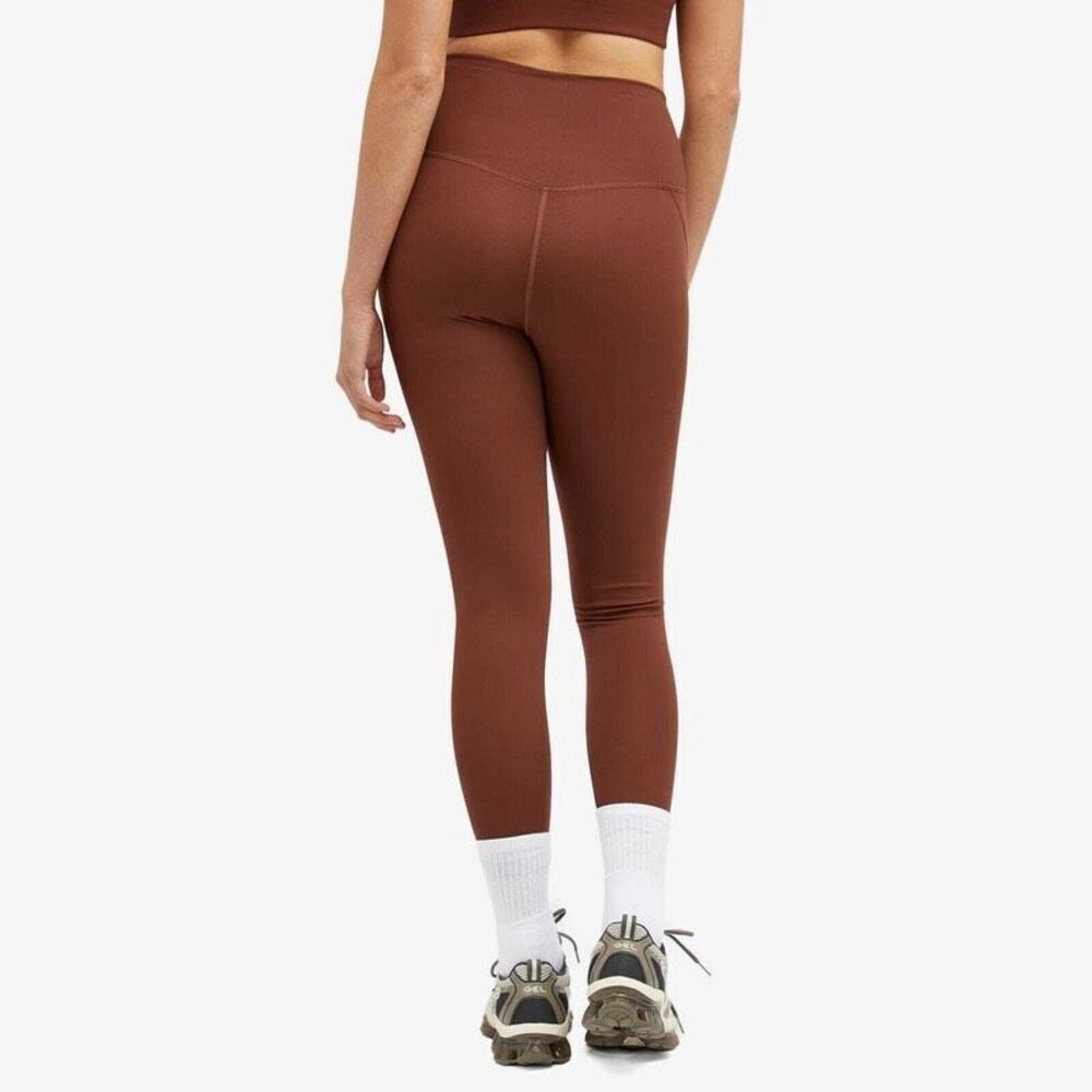 Girlfriend Collective Compressive High-Rise 7/8 Leggings in Earth Brown Size S